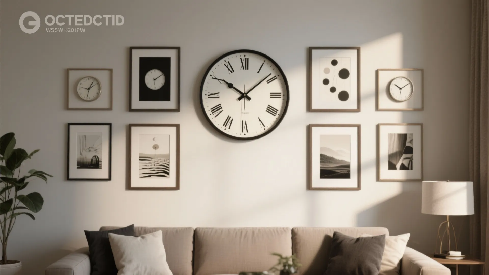 4. Gallery-Style Clock Cluster — Custom and Dynamic