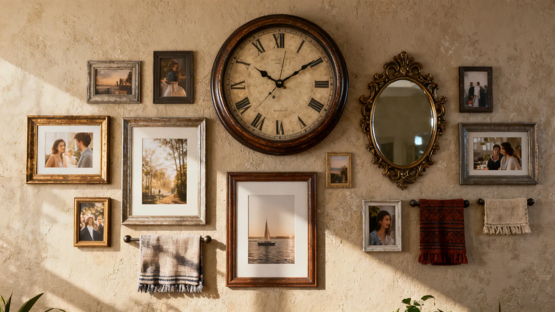 3. Layer with a gallery wall for eclectic charm