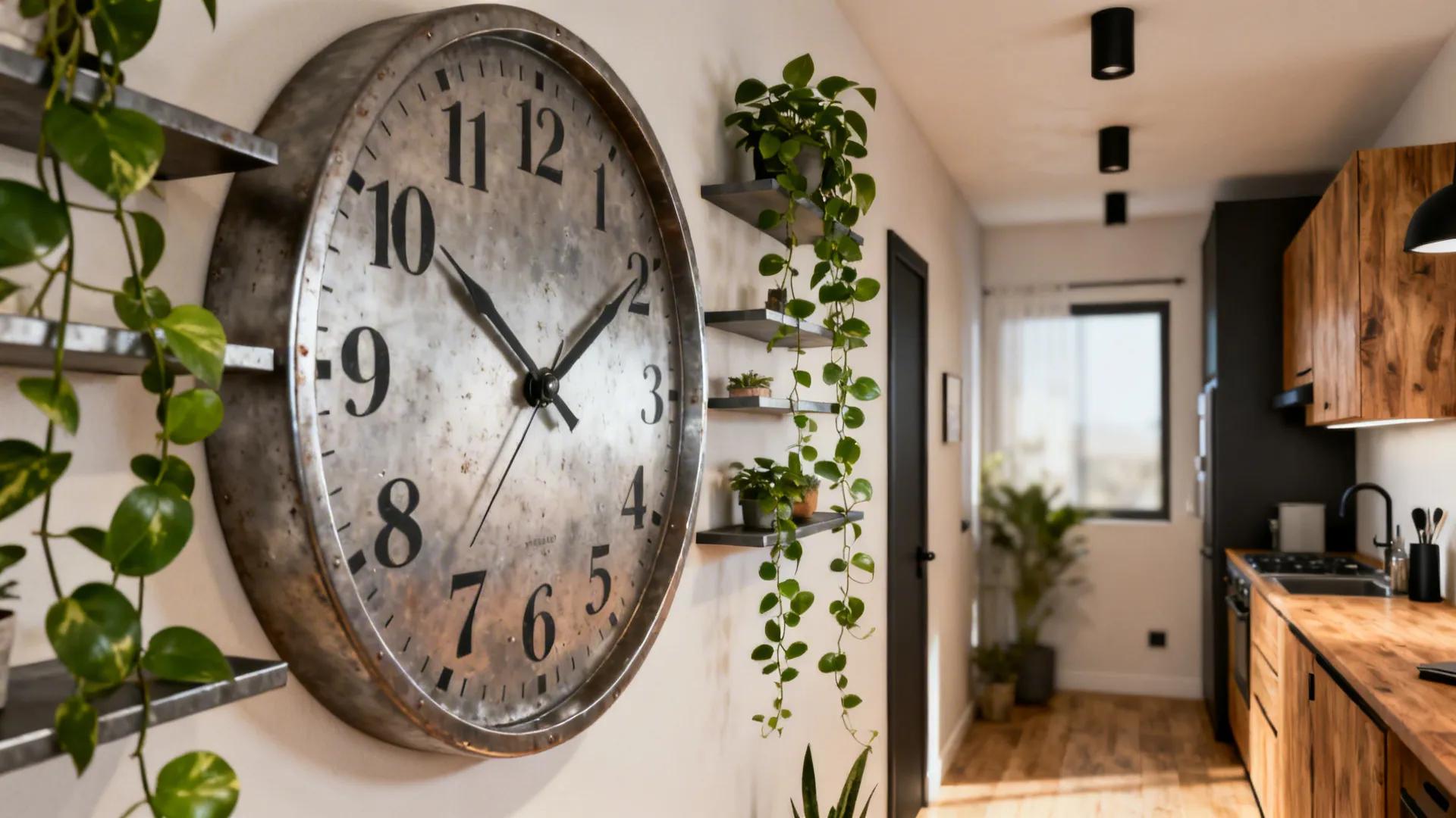 2. Layer with Shelves and Plants