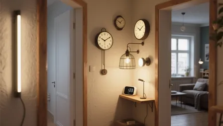5 Clock Wall Light Ideas for Small Spaces