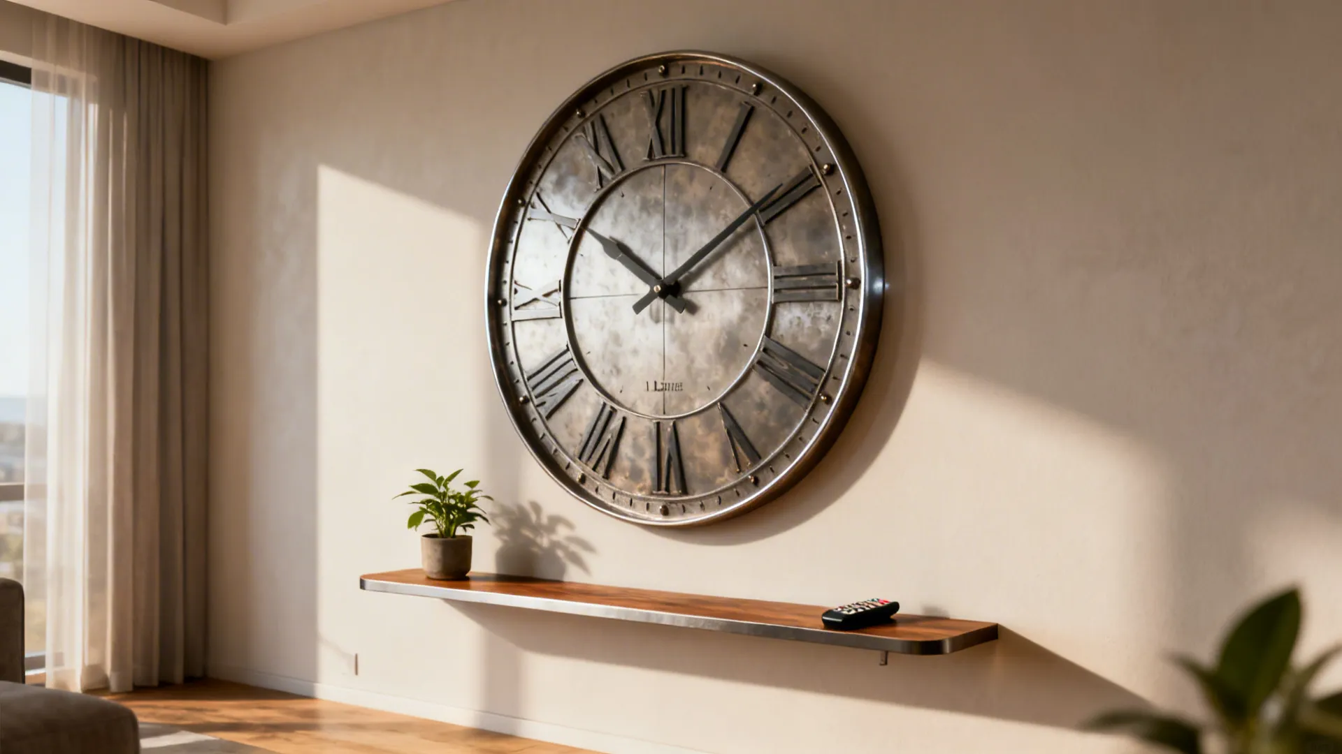 2. Pair with a slim shelf for functional styling