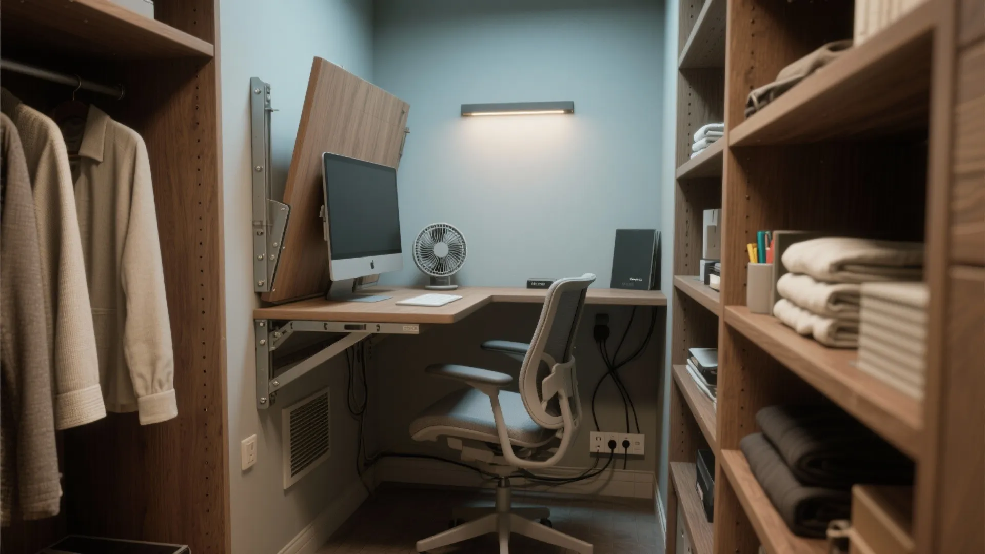 4. The cloffice: convert a closet into an office