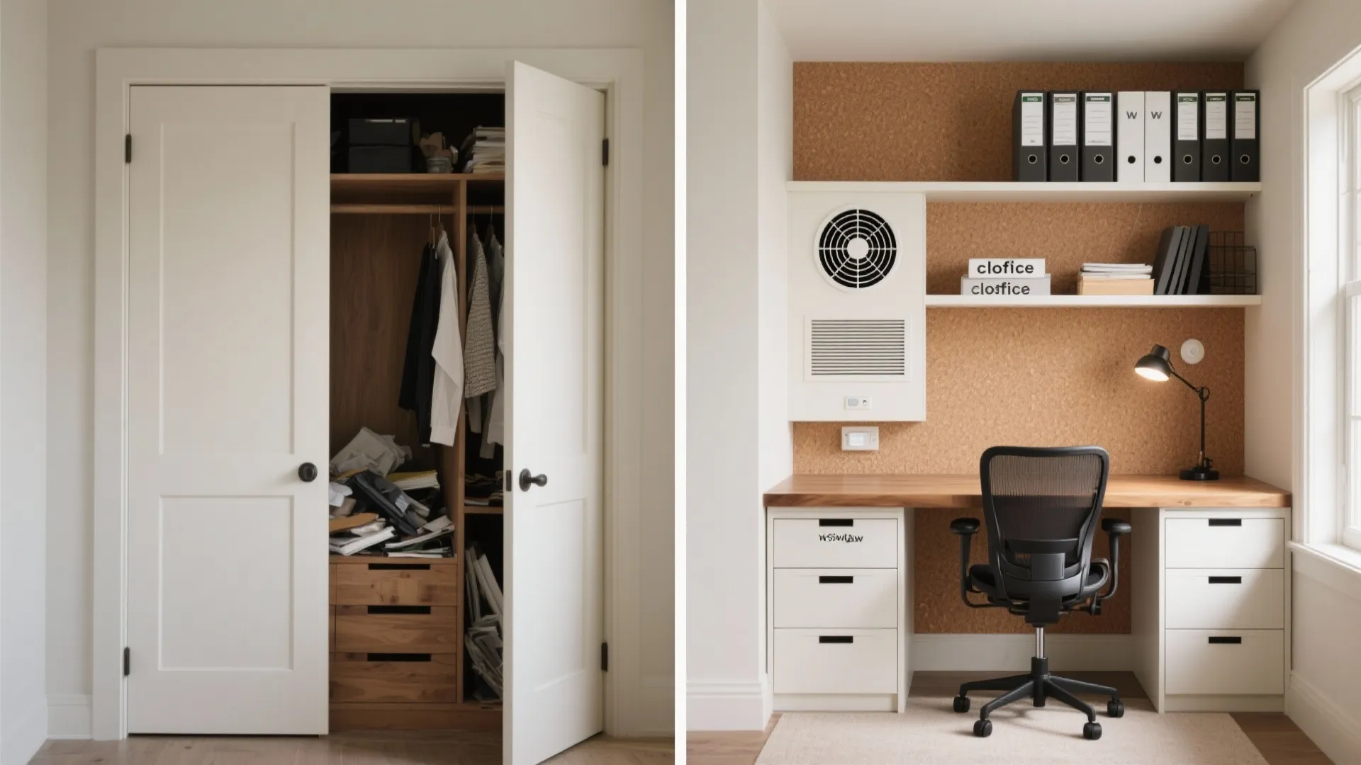 Tip 3: The Cloffice That Breathes (Closet → Office)
