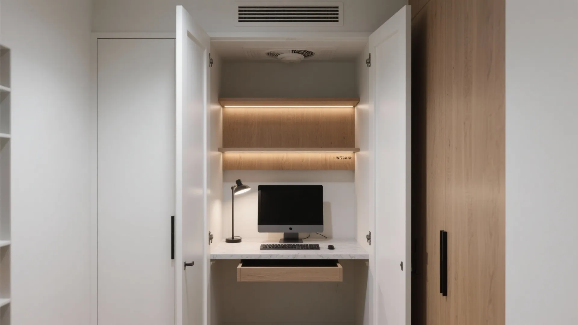 Idea 2: Cloffice magic—convert a closet