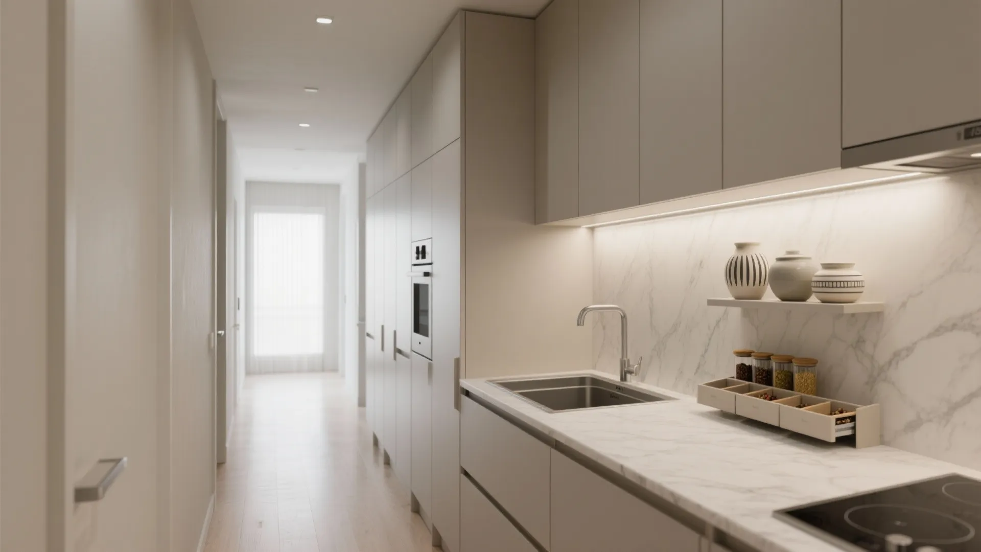 Minimalist Storage with Closed Fronts