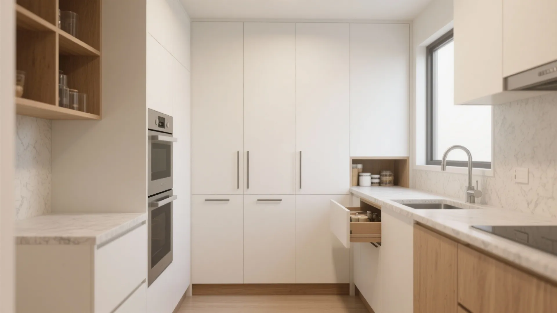 Minimalist Storage with Closed Fronts