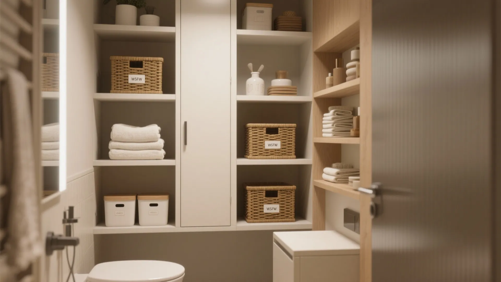 3. Declutter and choose closed storage