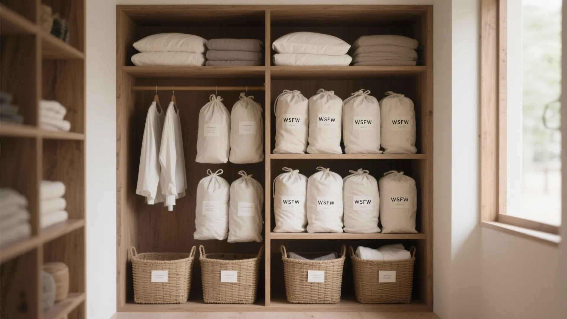 シーズンオフ収納は“圧縮＋縦置き”で半分の体積に