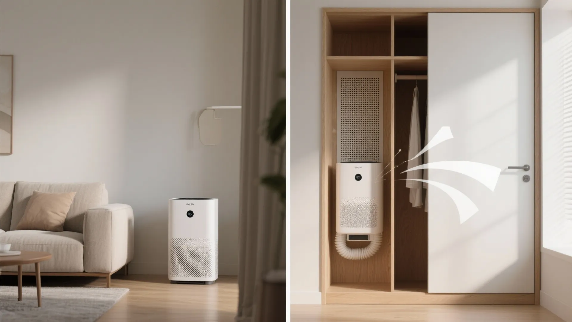 4. Hide it in a closet with ducting (smart but tricky)