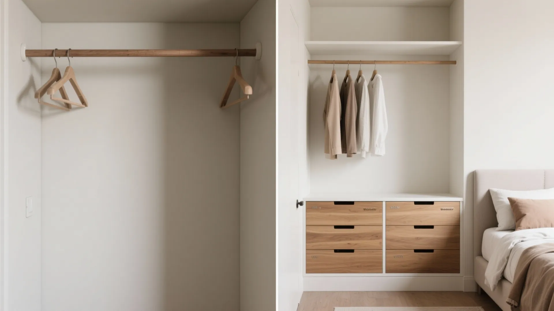 5) Closet-Integrated Dresser Drawers
