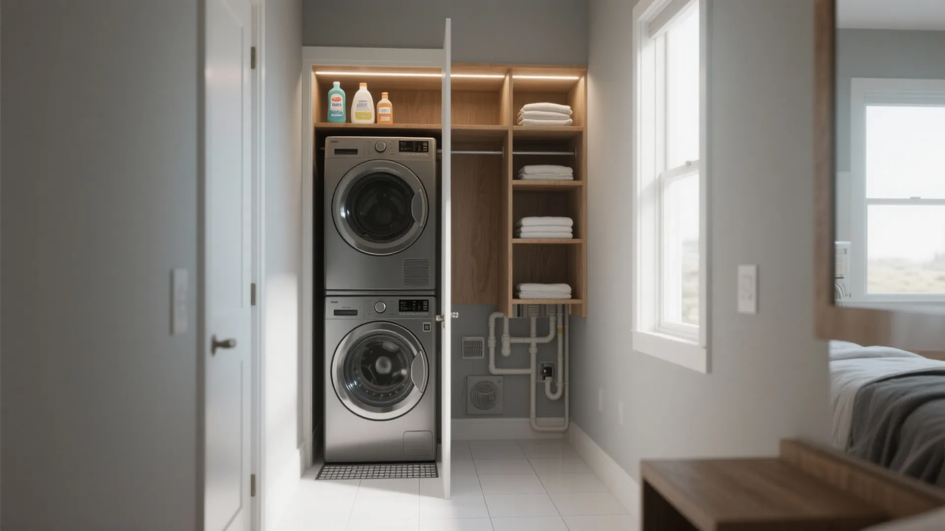 Inspiration 1: Closet-to-Laundry Conversion