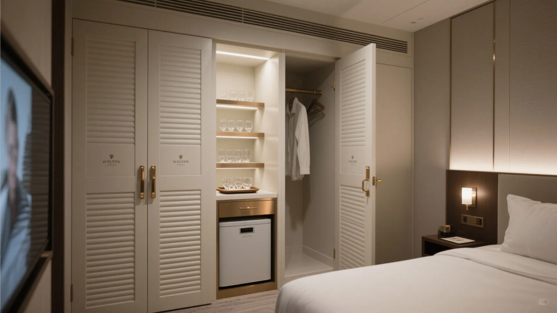 Closet Nook + Hidden Minibar