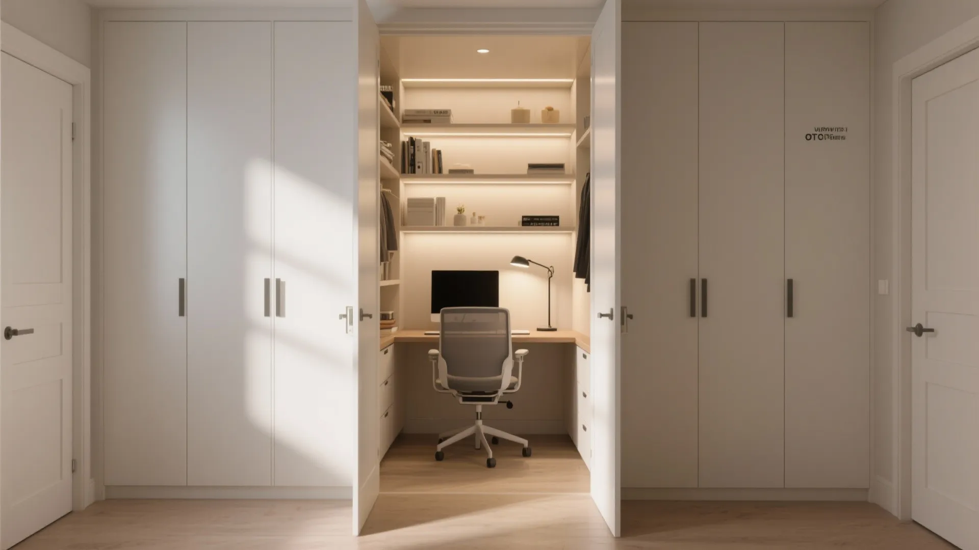 8. Closet-converted work zone