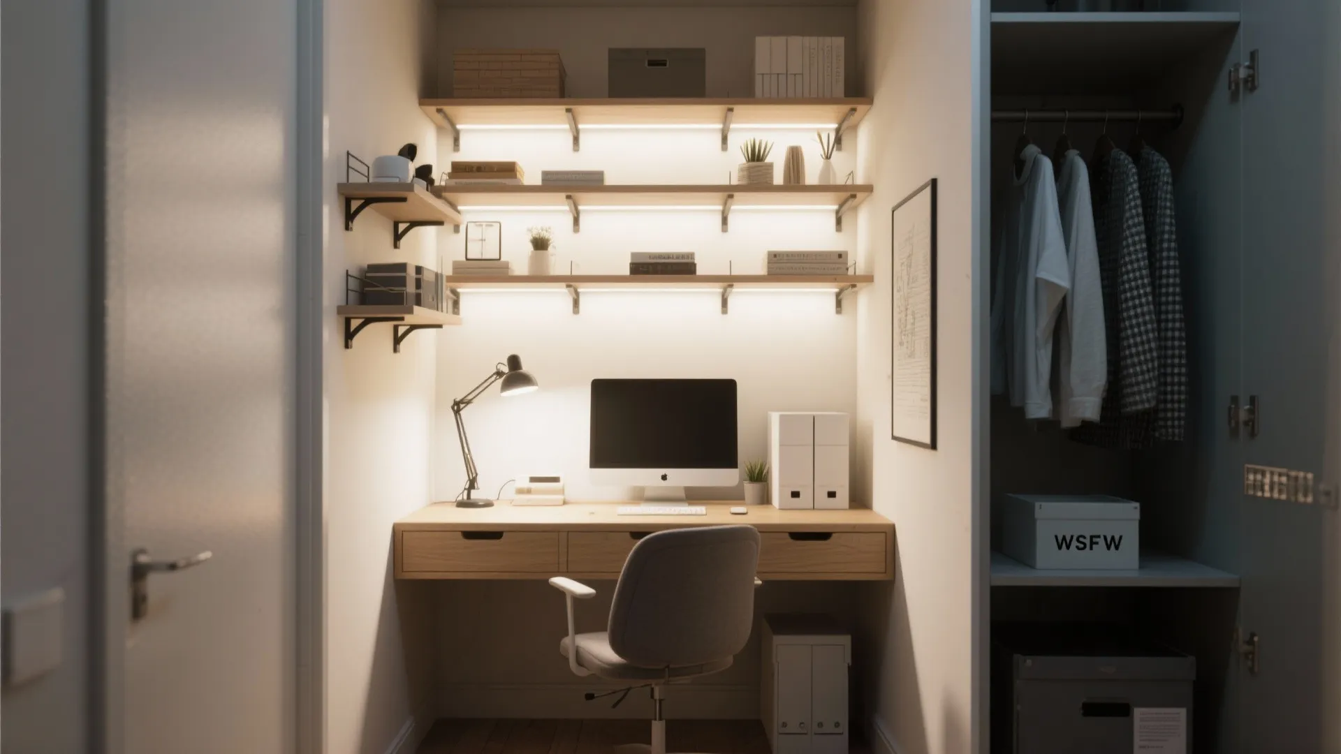 6. The Closet Office (Cloffice)