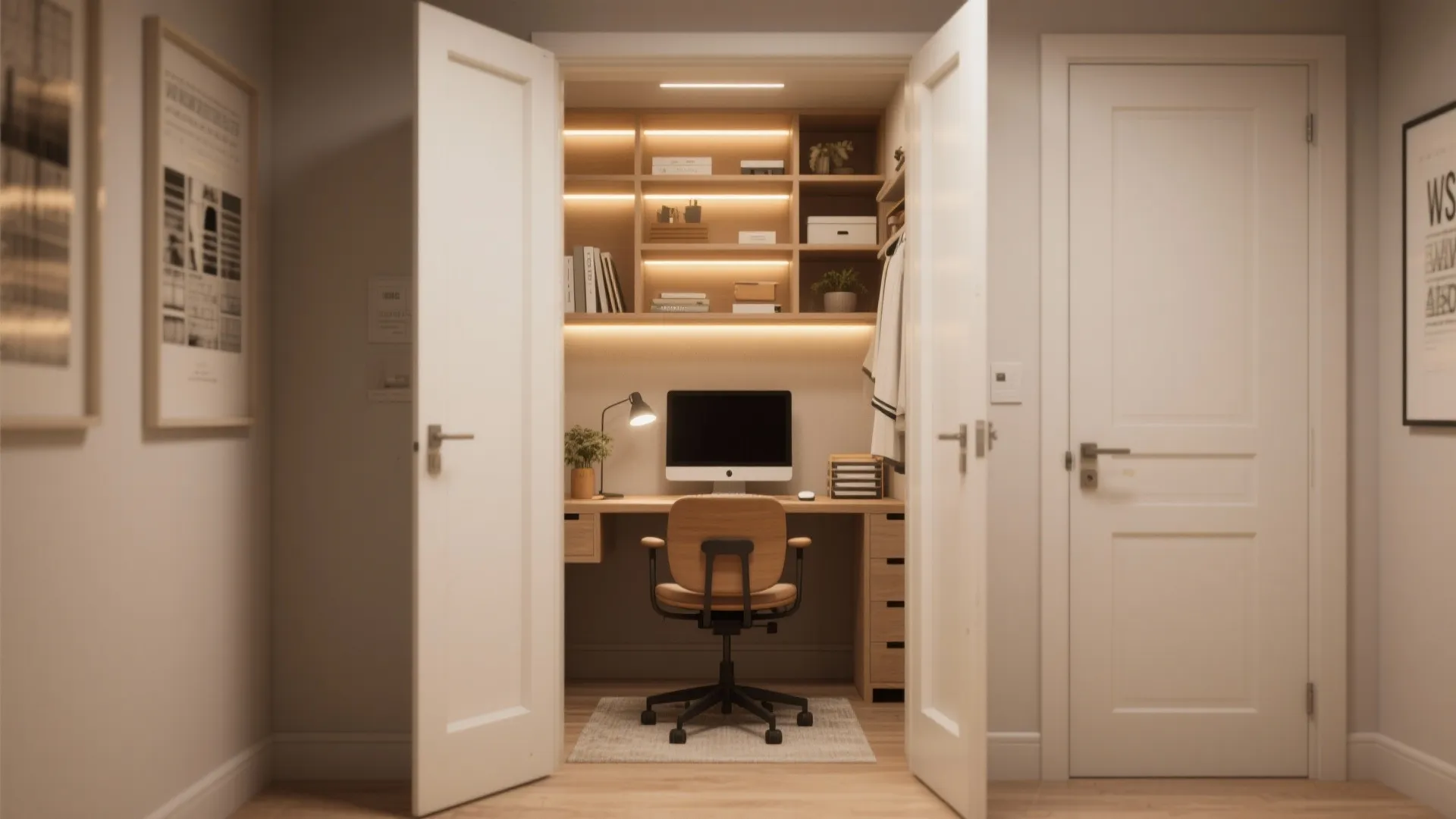 7. Built-in Closet Office