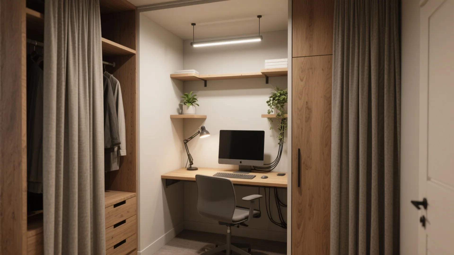 5. Closet-to-Office (Micro Office)