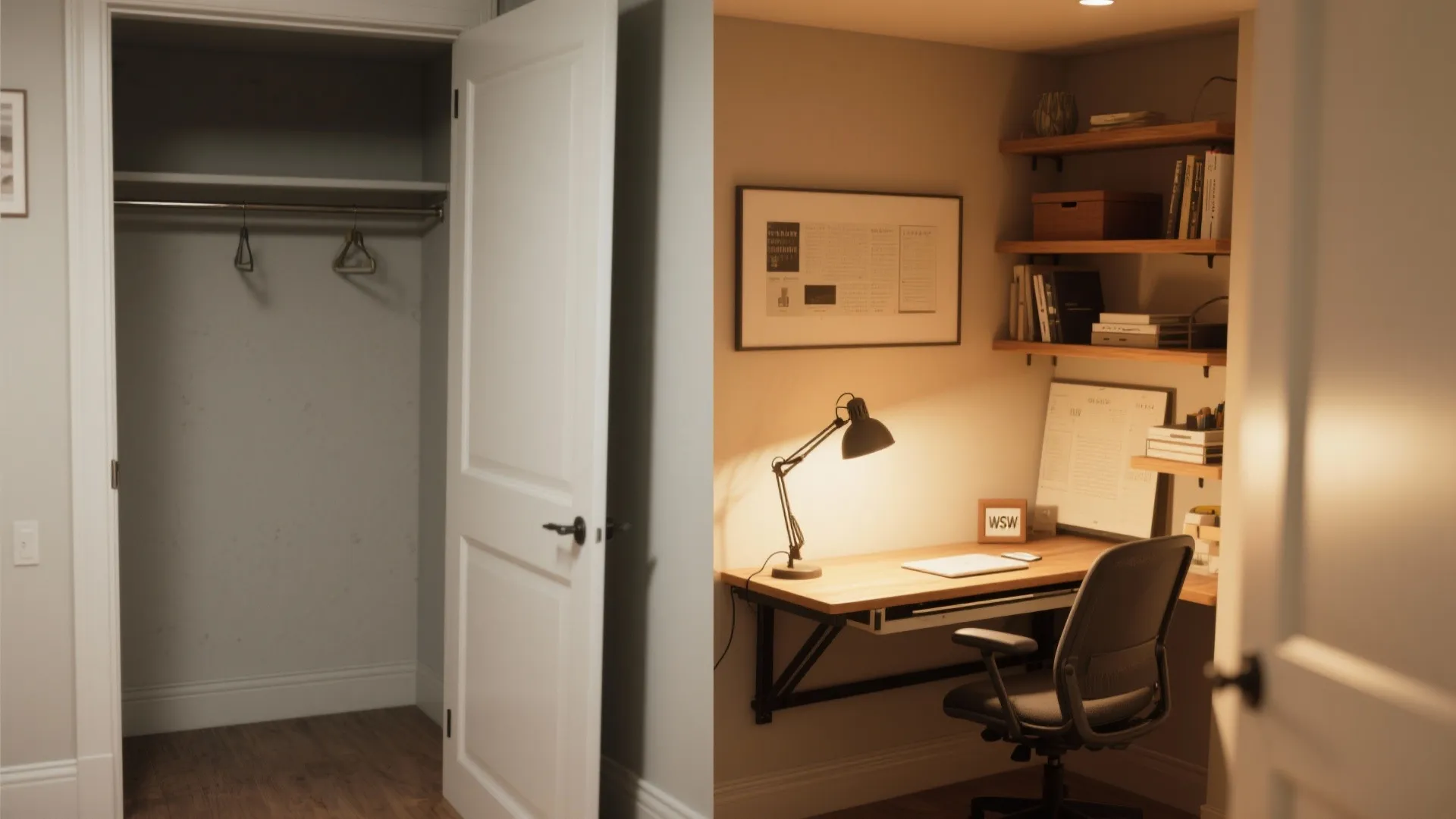 2. Closet-to-Office Conversion
