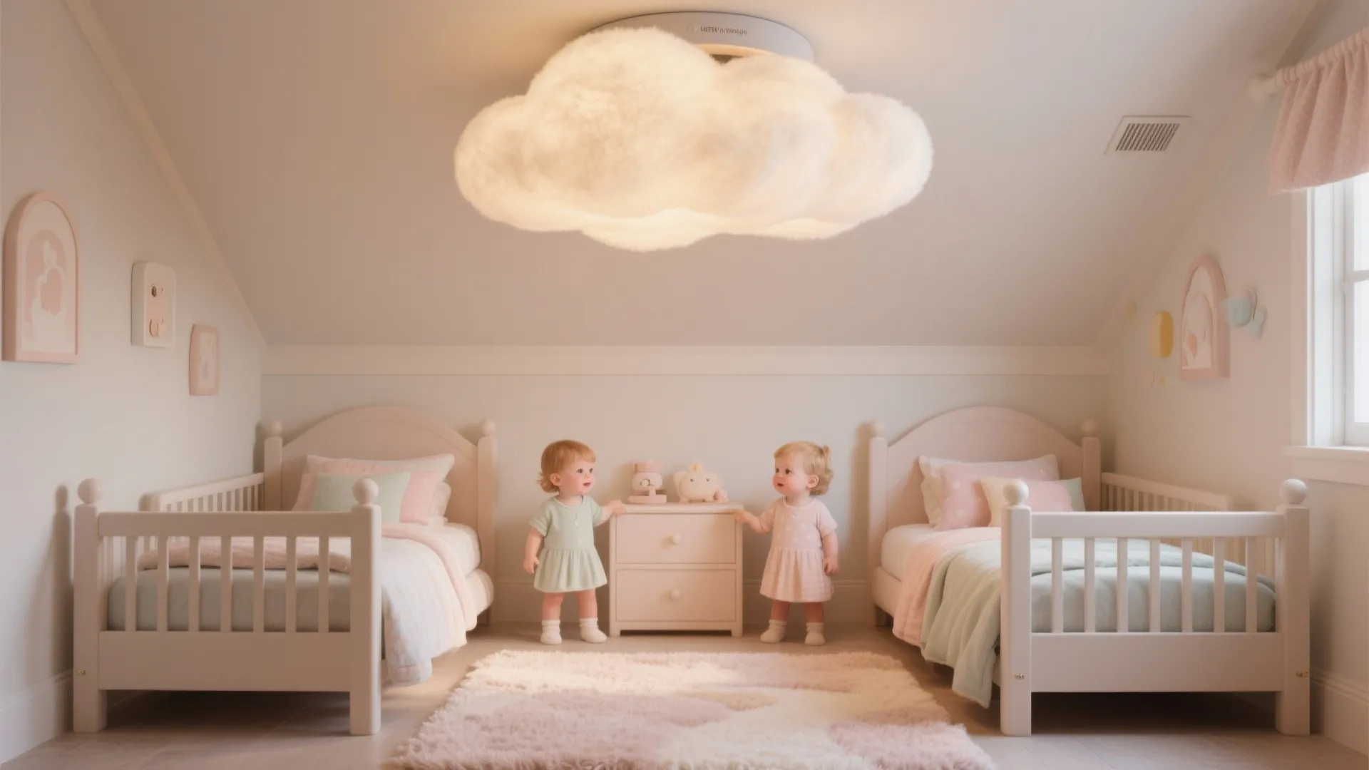 2. Soft Flush-Mount Cloud Light
