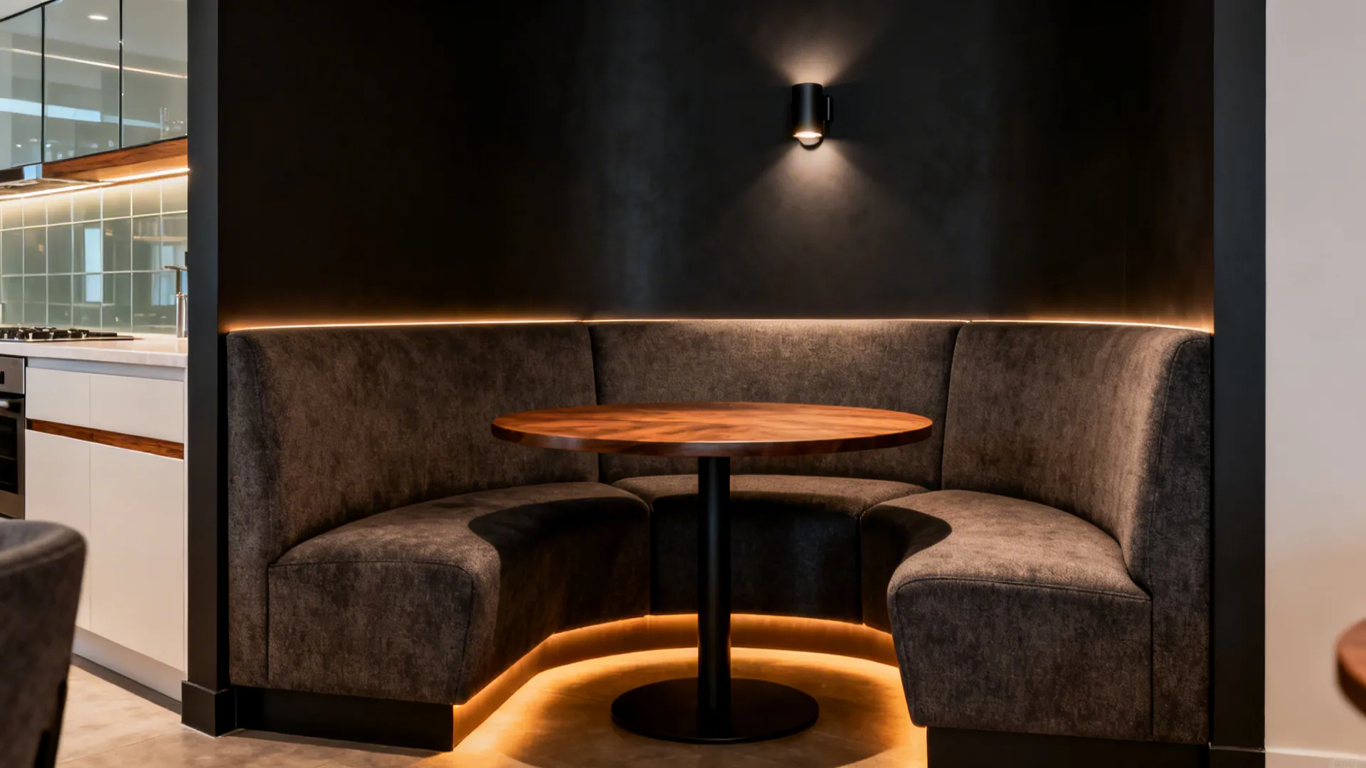 Compact Dining Nook with Club Vibes