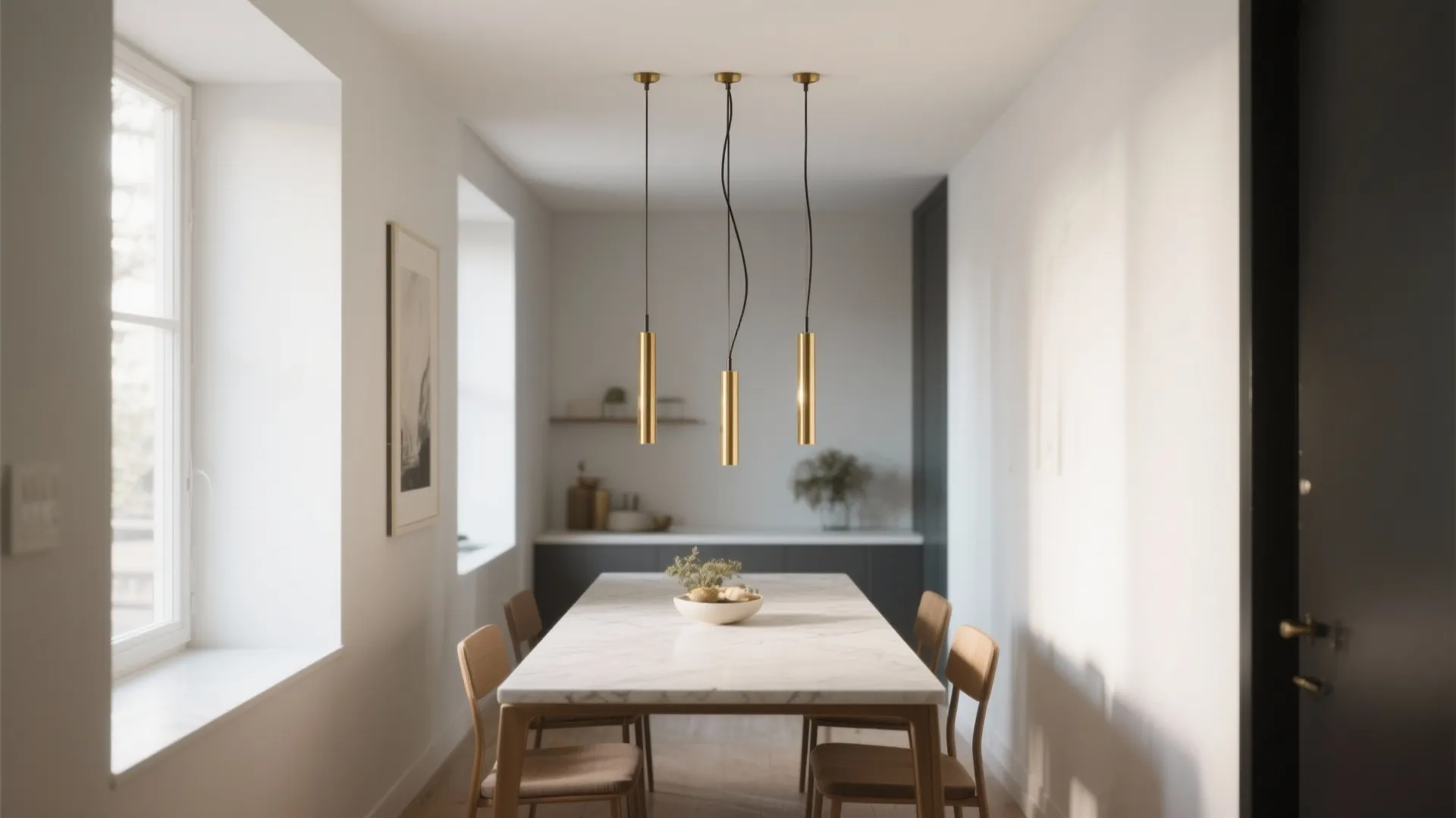 2. Cluster pendants to sculpt vertical space