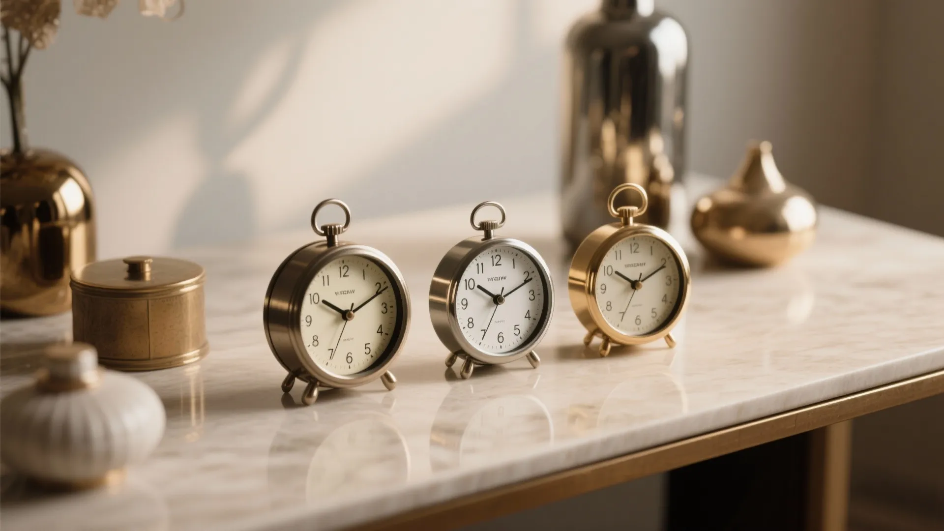 5. Cluster of mini clocks for eclectic charm
