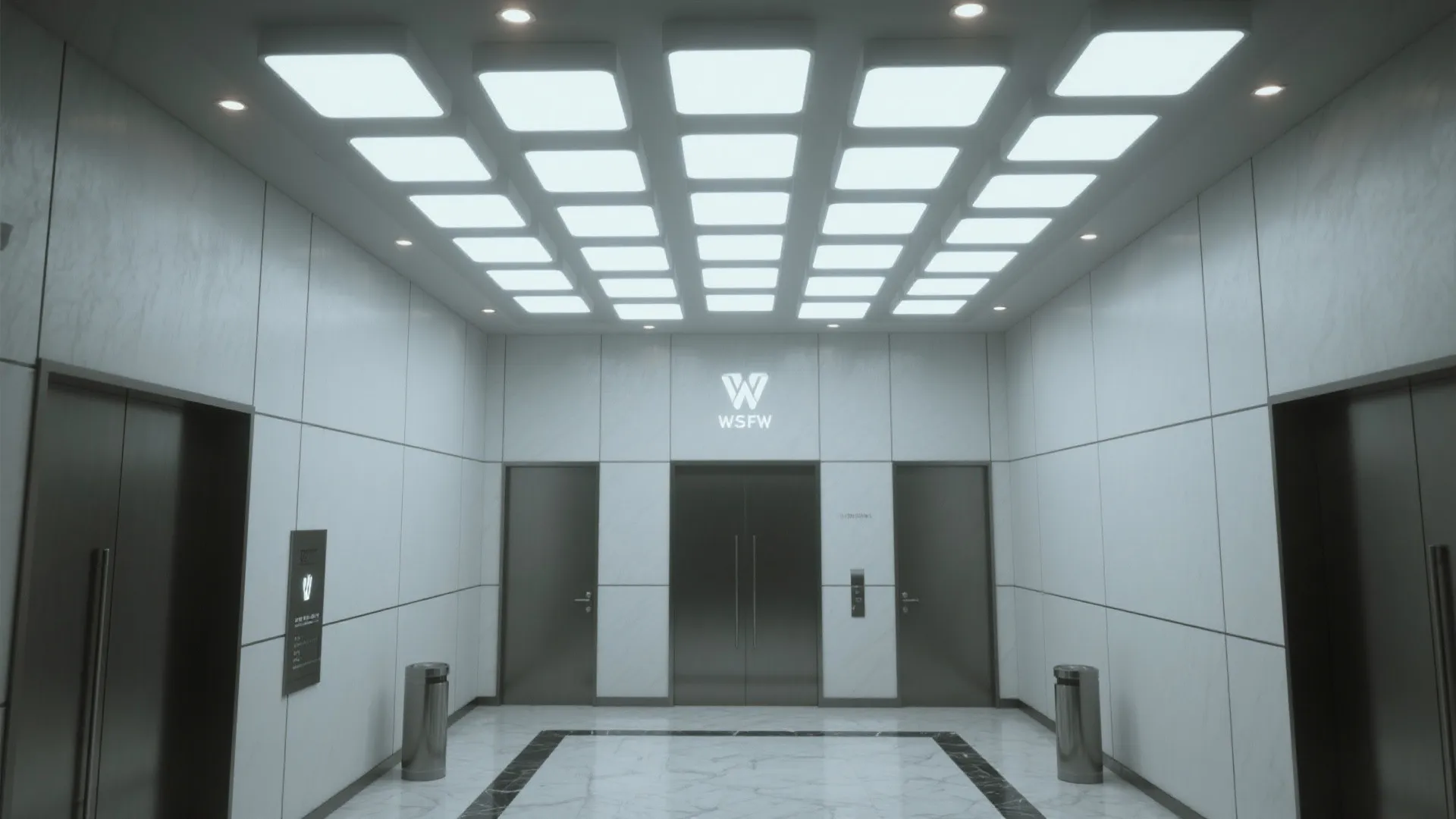 Patterned panel clusters for statement ceilings