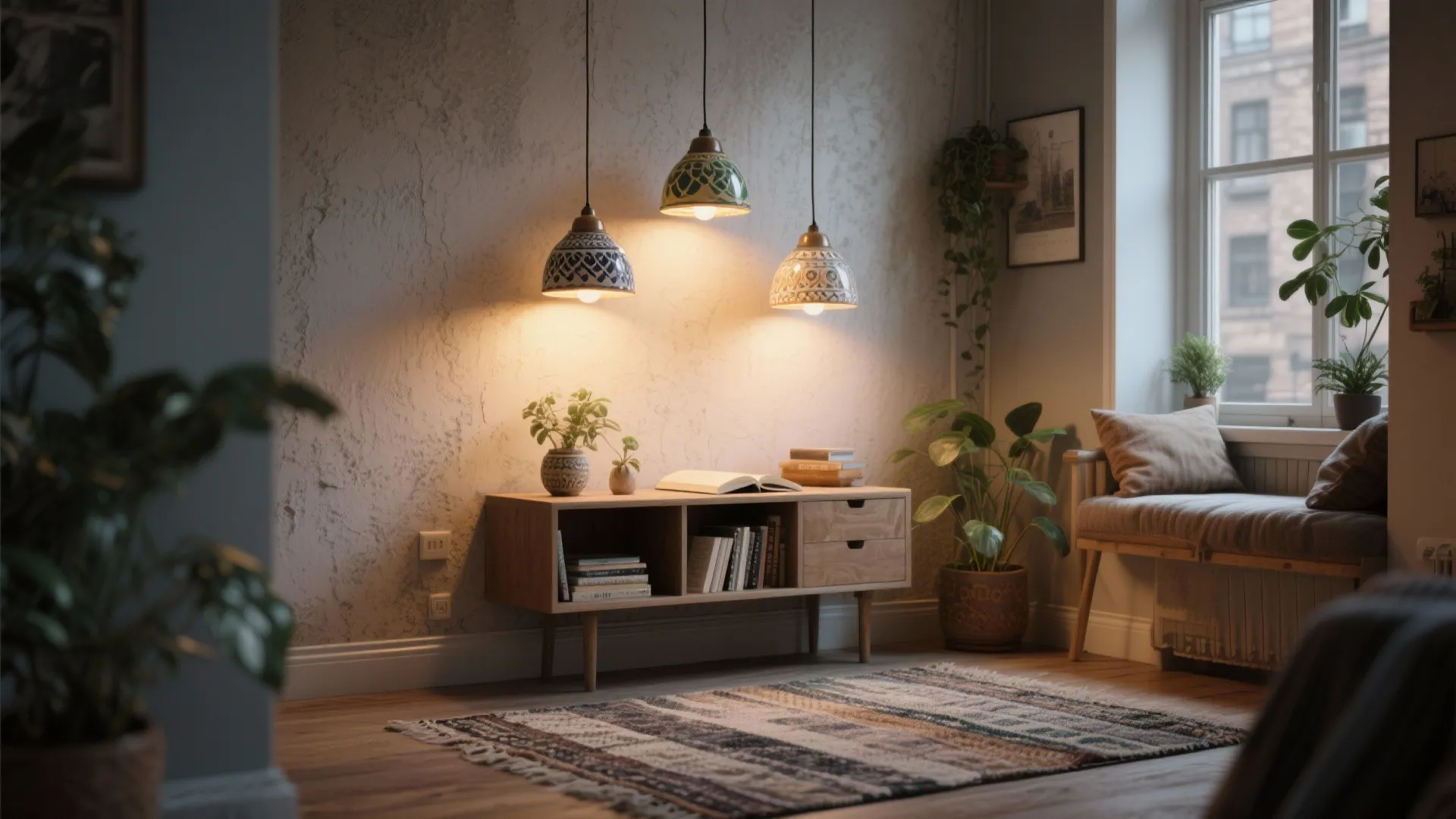 2. Cluster of mini pendants