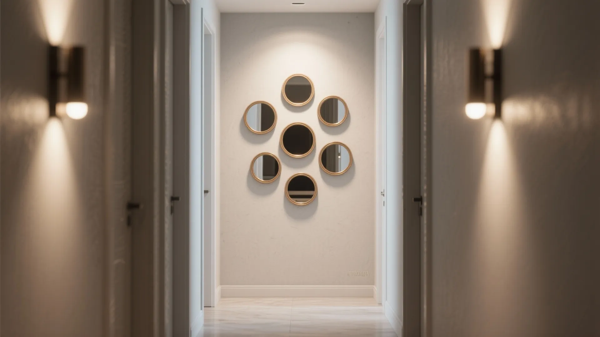 Cluster of Small Round Mirrors