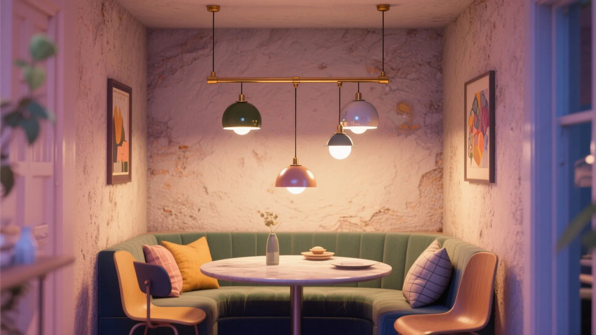 3. Cluster of Small Pendants