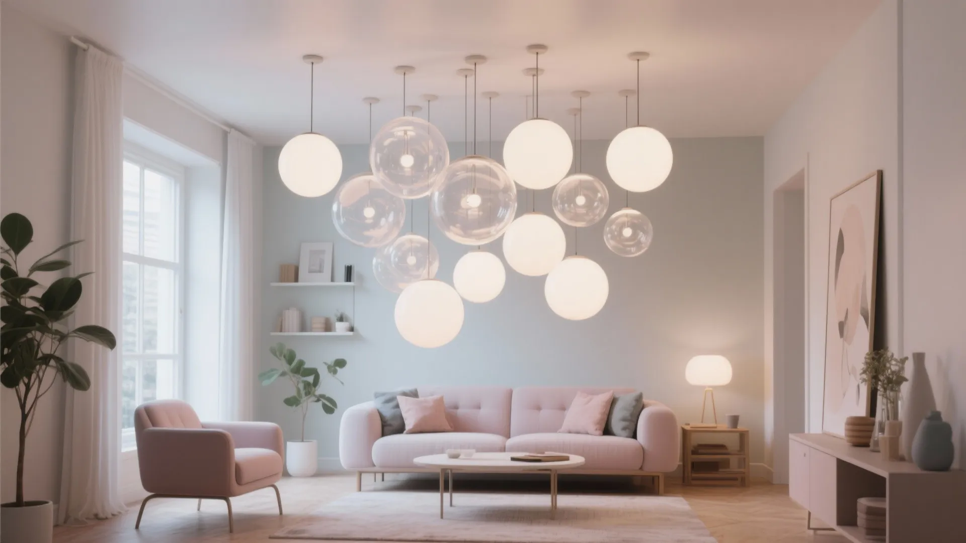 2. Clustered Glass Orbs