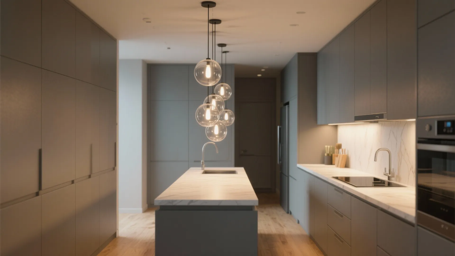 2. Clustered Mini Globes to Mimic a Bigger Fixture