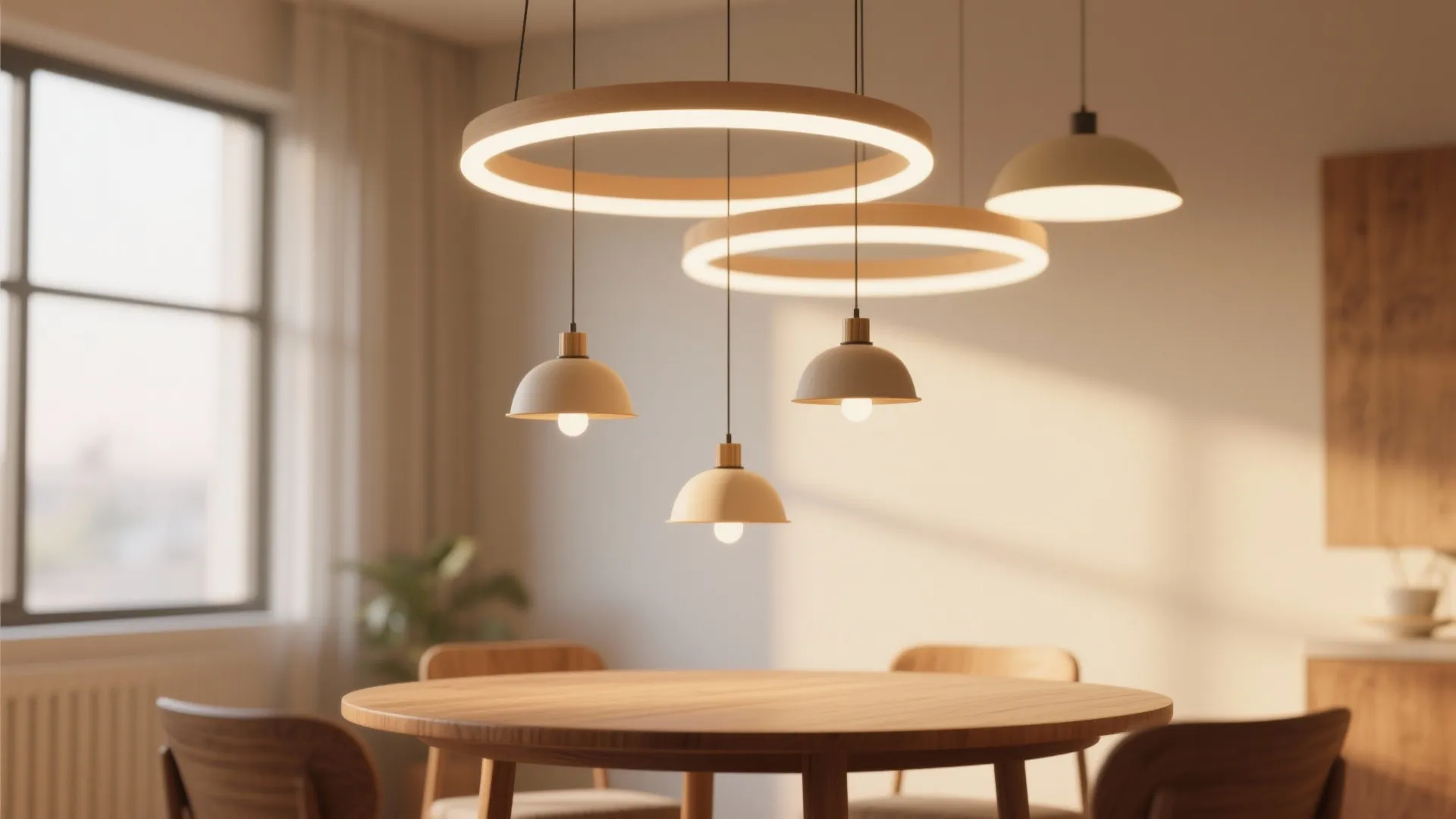 2. Clustered Mini Pendants