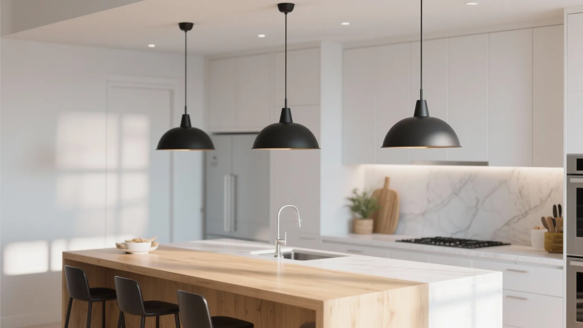 2. Clustered mini pendants for flexible lighting