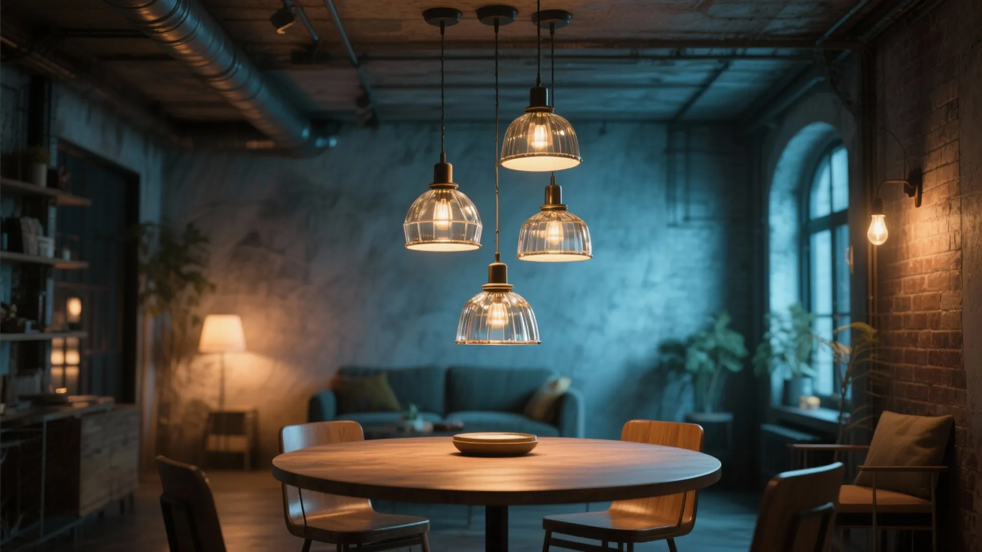 2. Clustered mini pendants for playful rhythm