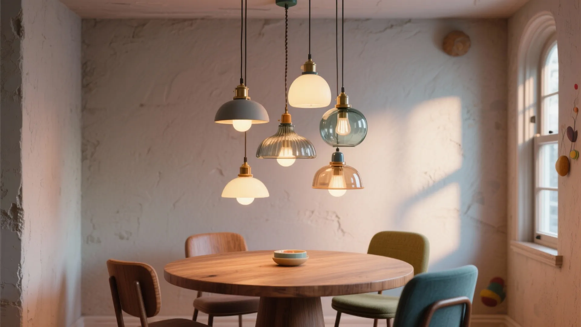 2. Clustered Mini Pendants