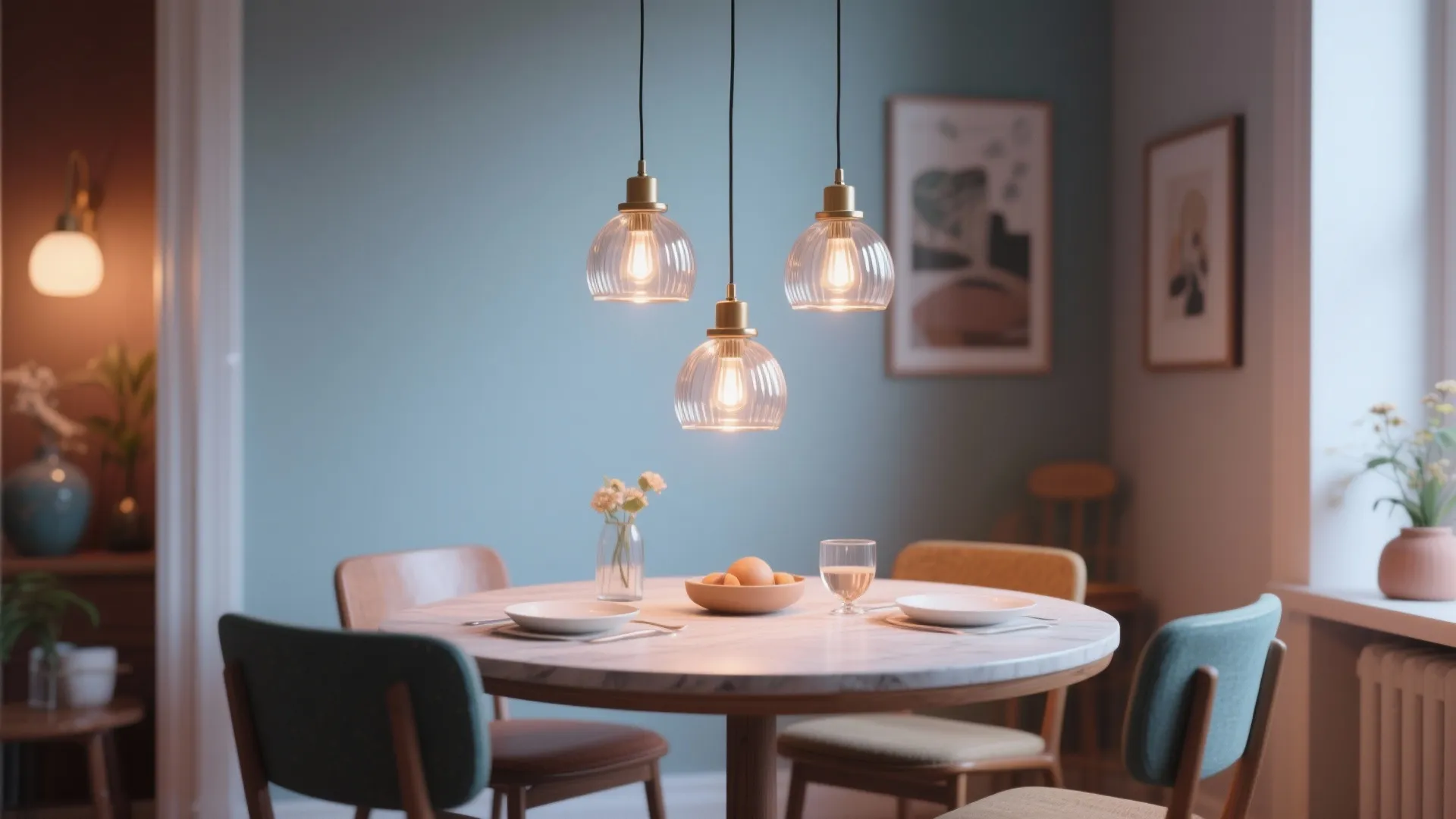 5. Clustered Mini Pendants