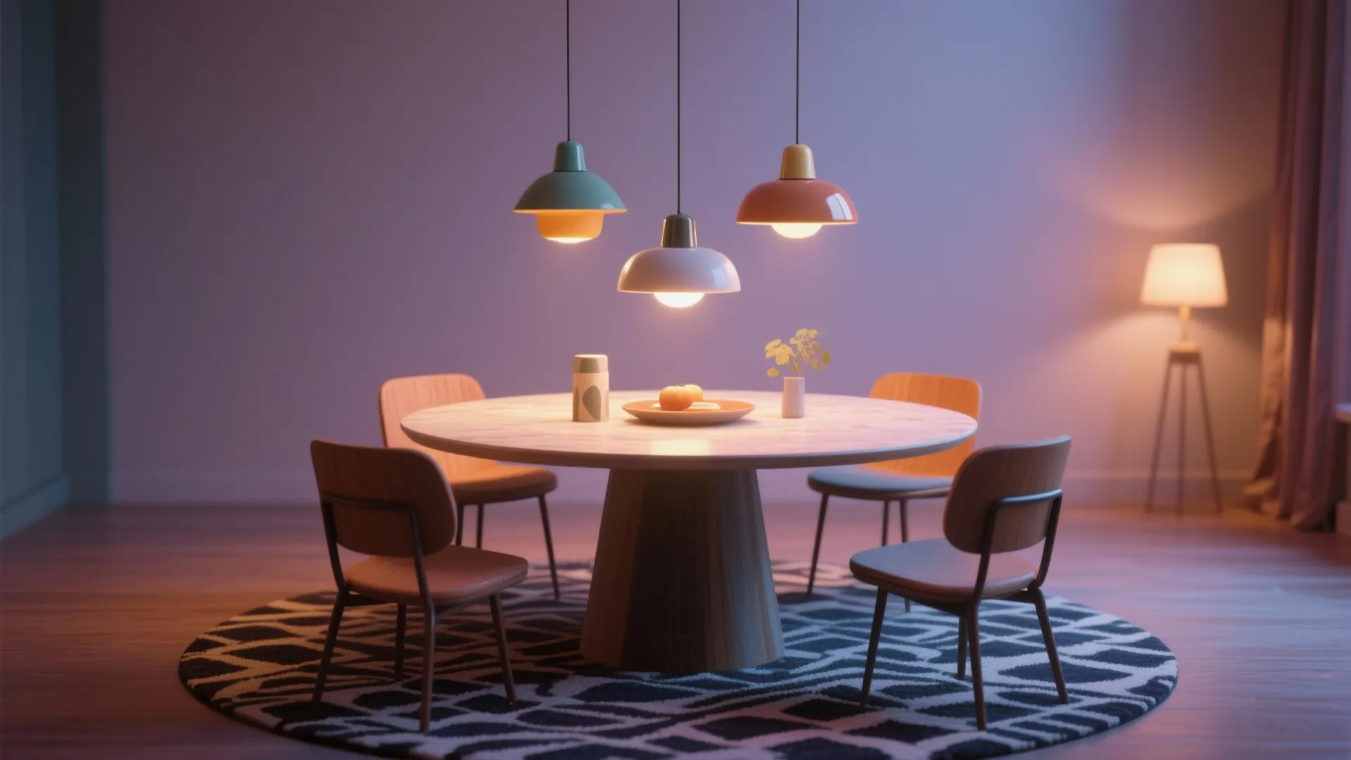 3. Clustered Mini Pendants