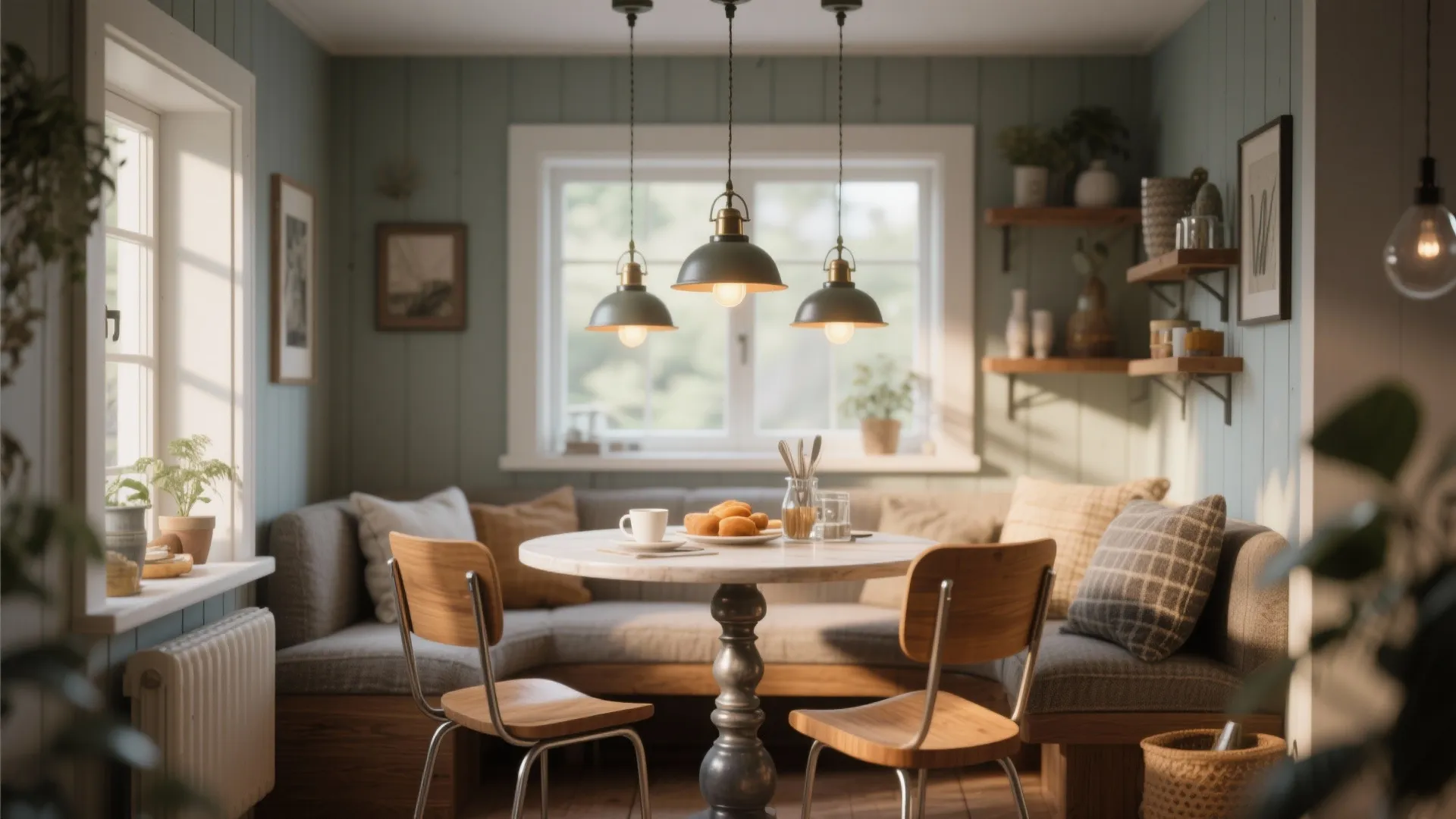 2. Clustered mini pendants