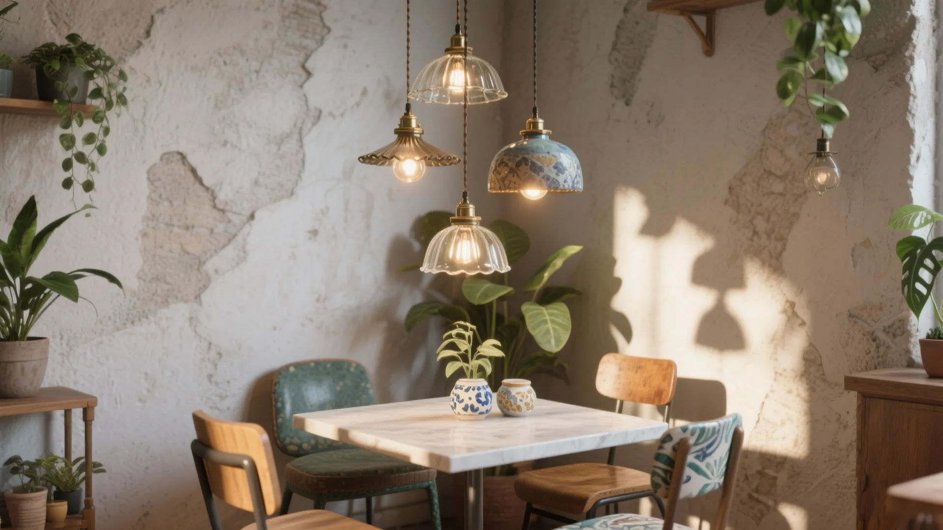 3. Clustered Mini Pendants