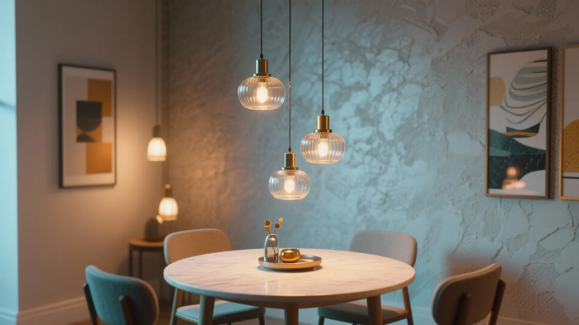 3. Clustered Mini Pendants