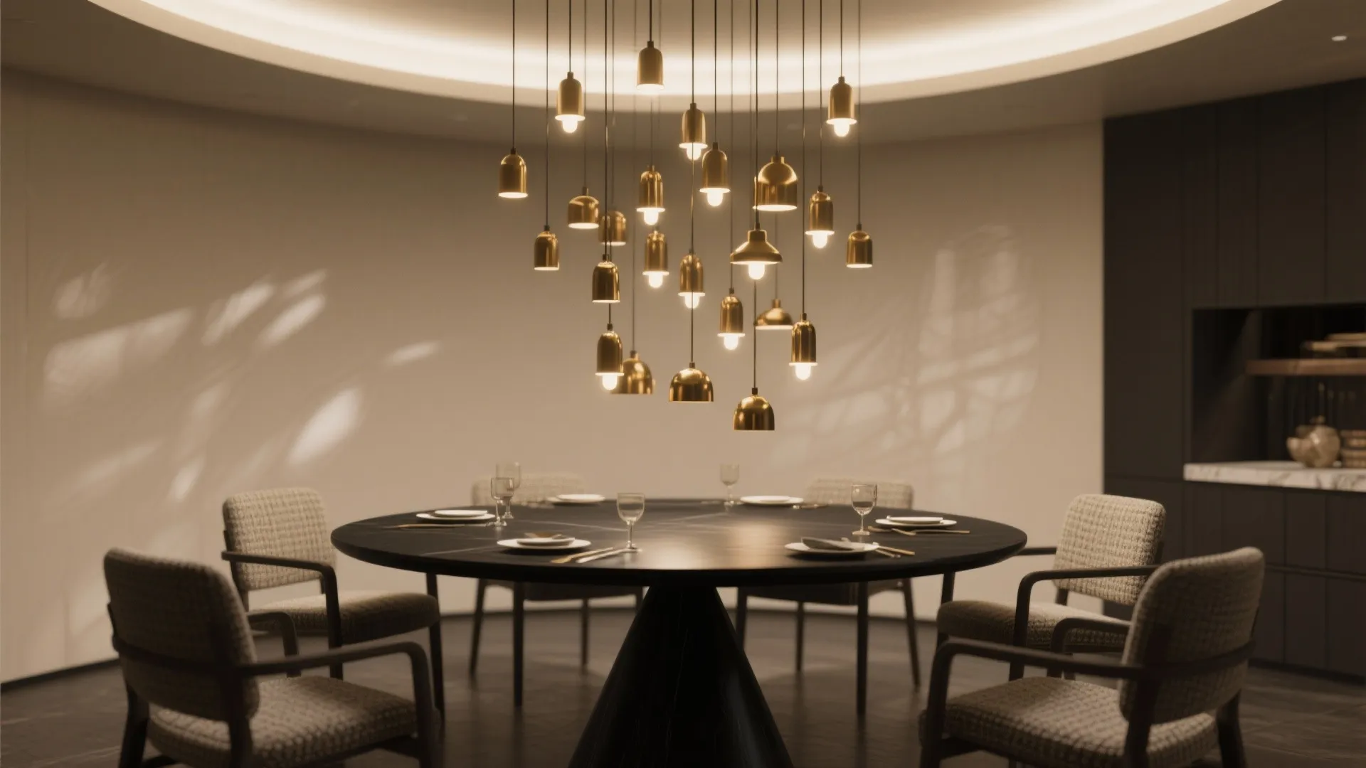 3. Clustered Mini Pendants