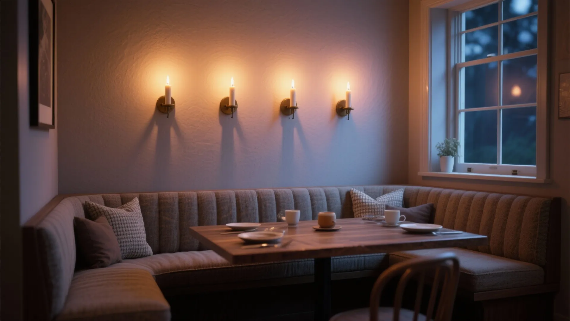 3. Clustered Wall Candles for Dining Nooks