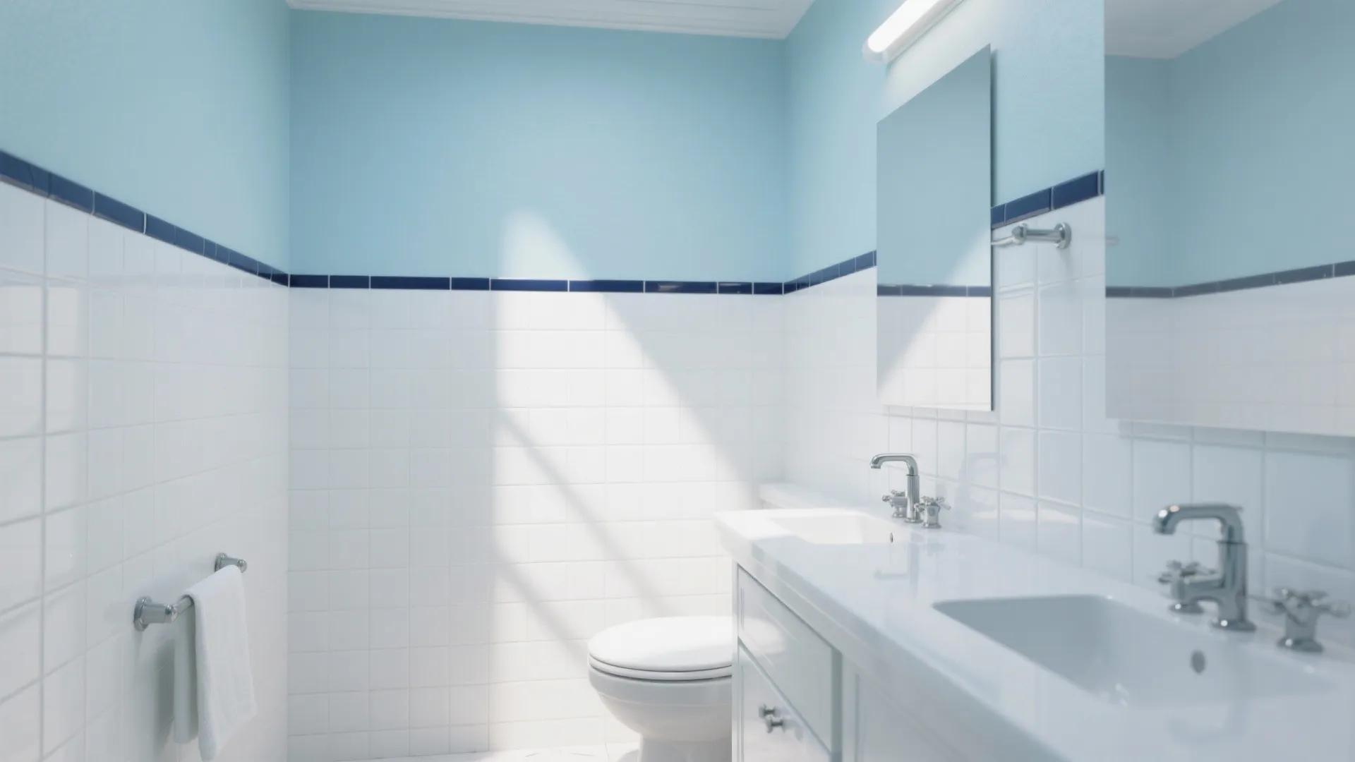 Coastal White + Blue Palette (Bright, Airy, and Upbeat)