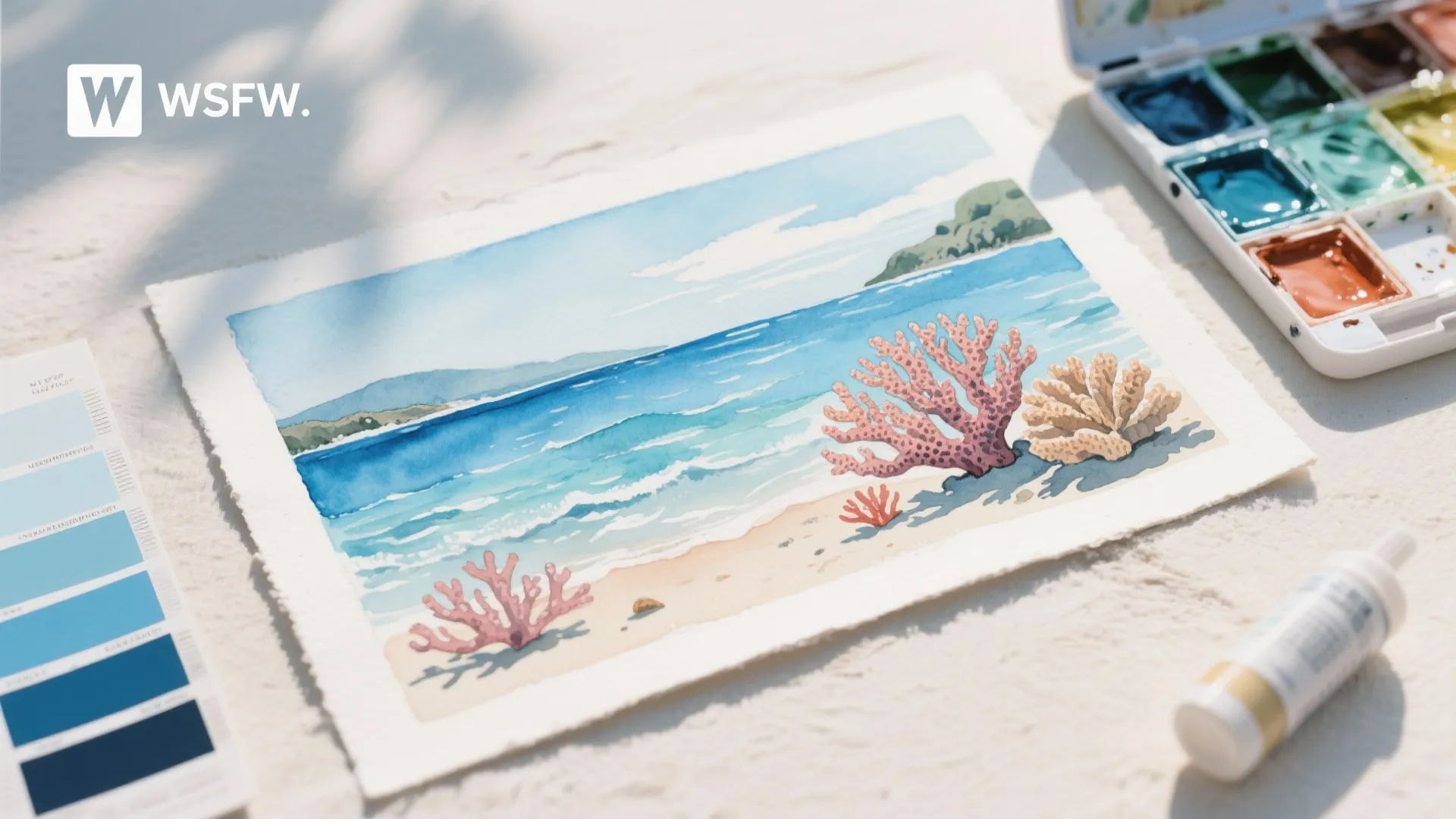 7. Artwork with Coastal Vibes