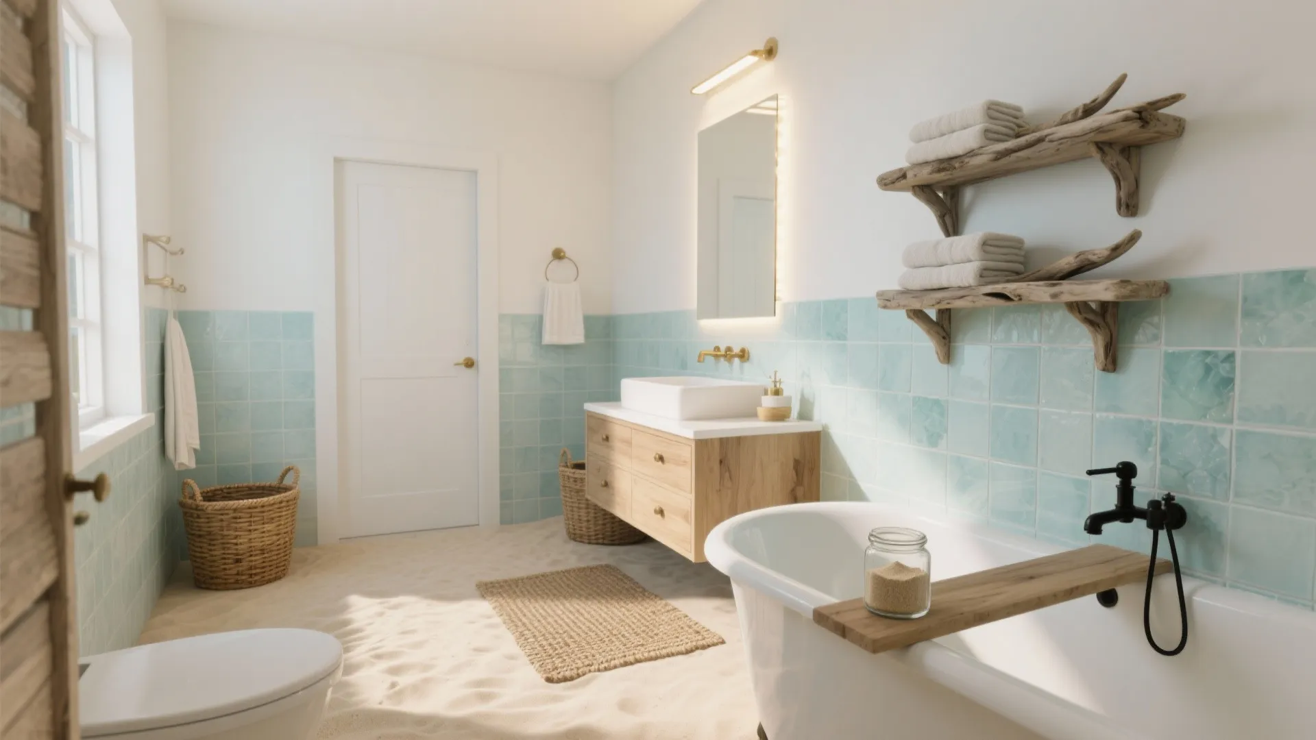 Beach Themed Bathroom Decor: 5 Coastal Ideas: Simple, small-space coastal bathroom inspirations I’ve used in real projects — practical, budget-aware, and a little sandy (in spirit).