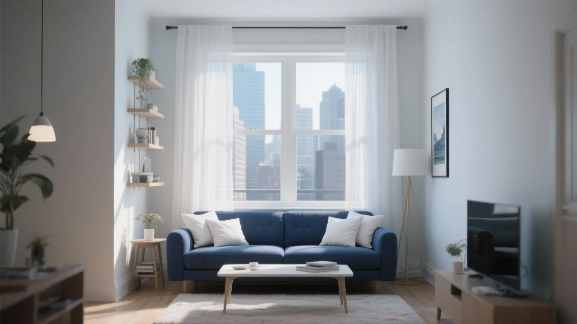 1. Coastal Calm with White Accents