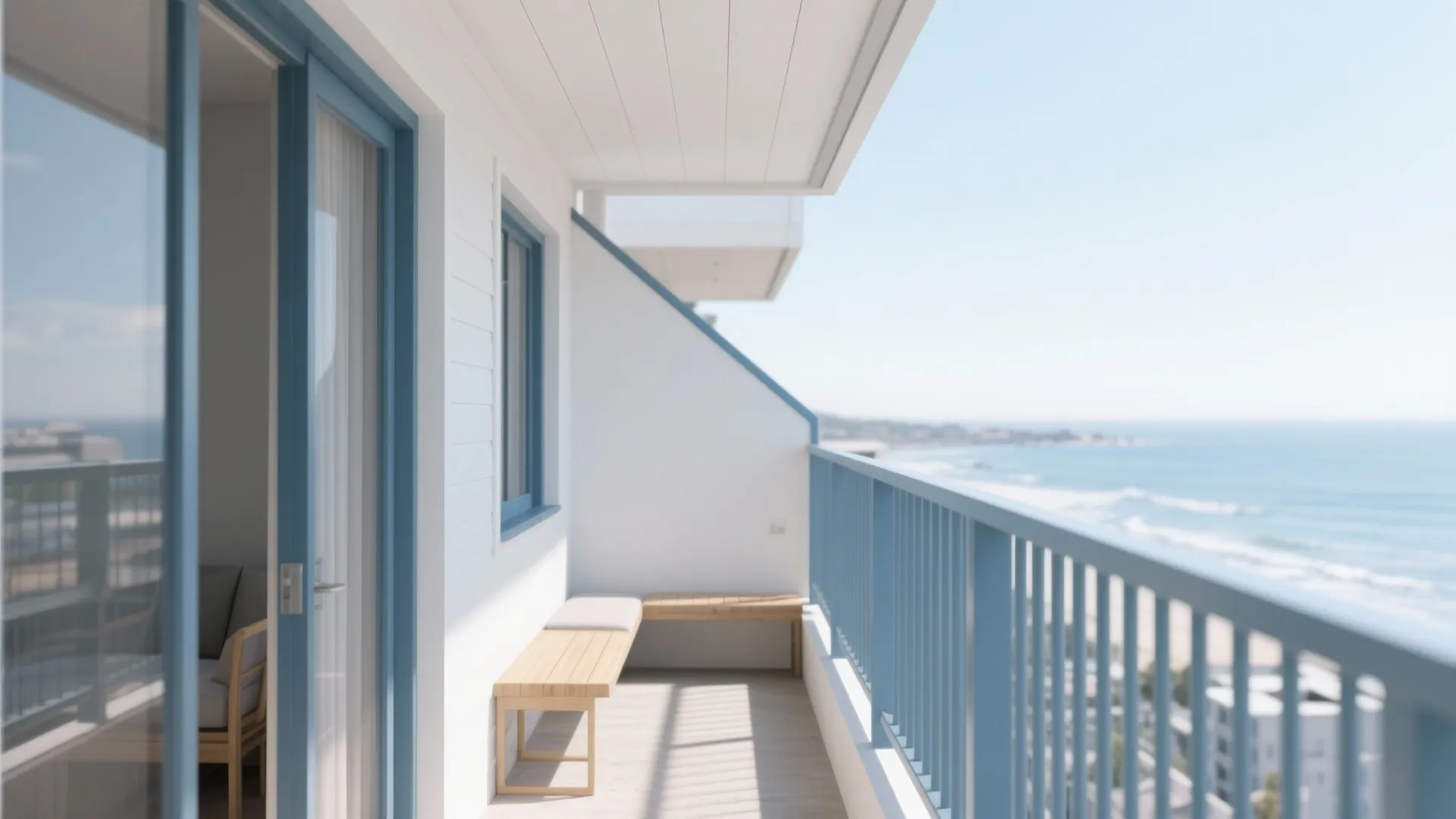 2) Coastal Blues With High-Reflectance Whites