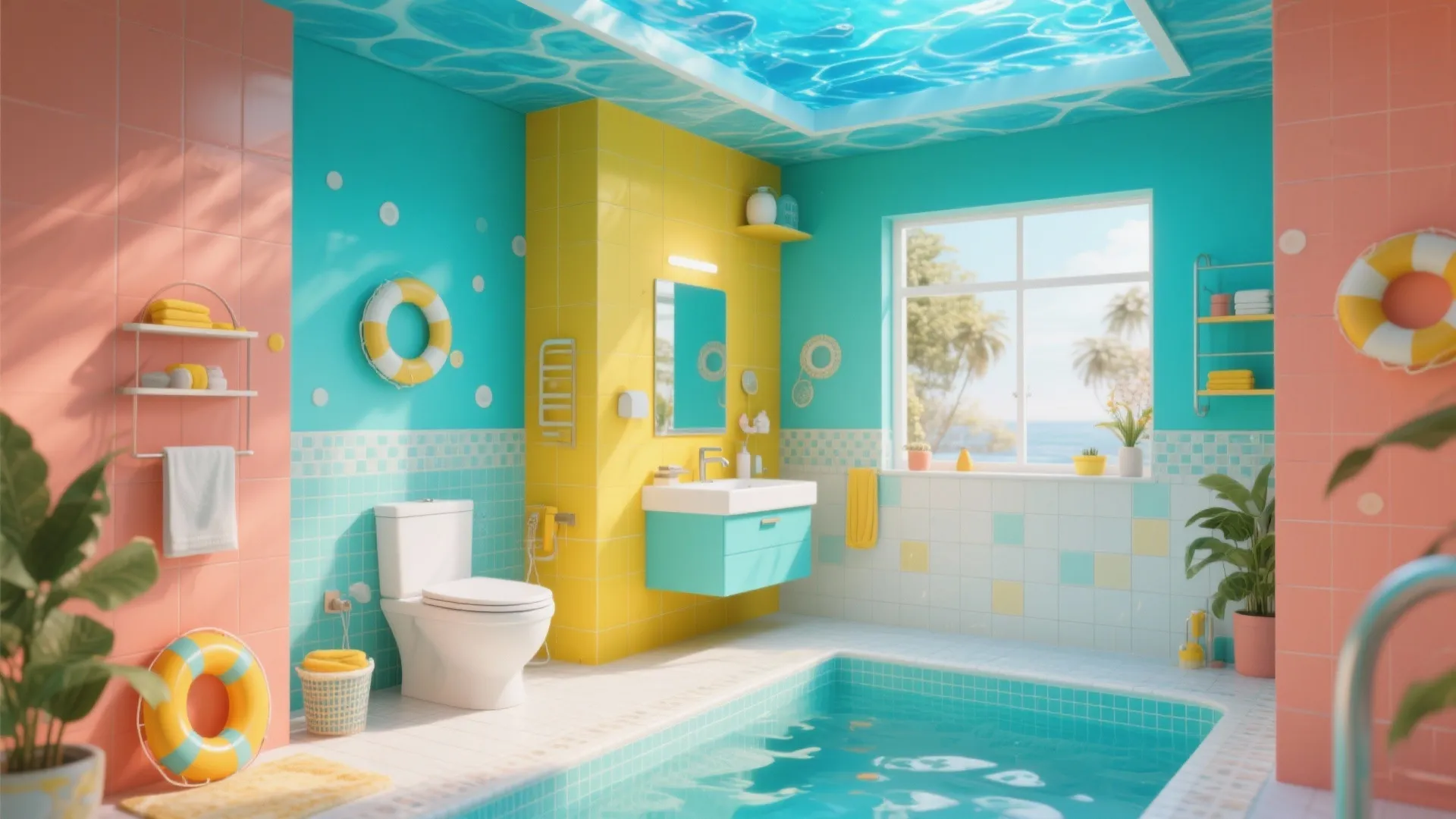 1. Coastal Color Splash