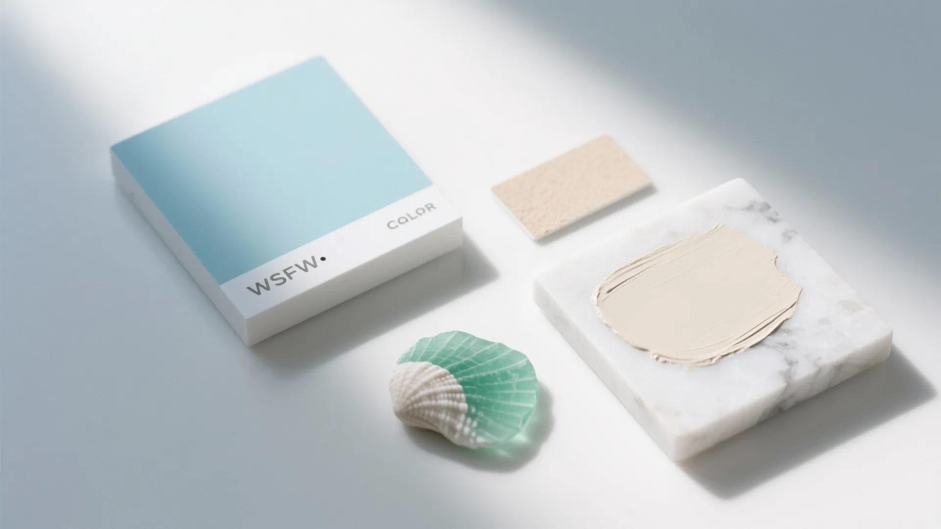 1. Soft Blue and White Palette