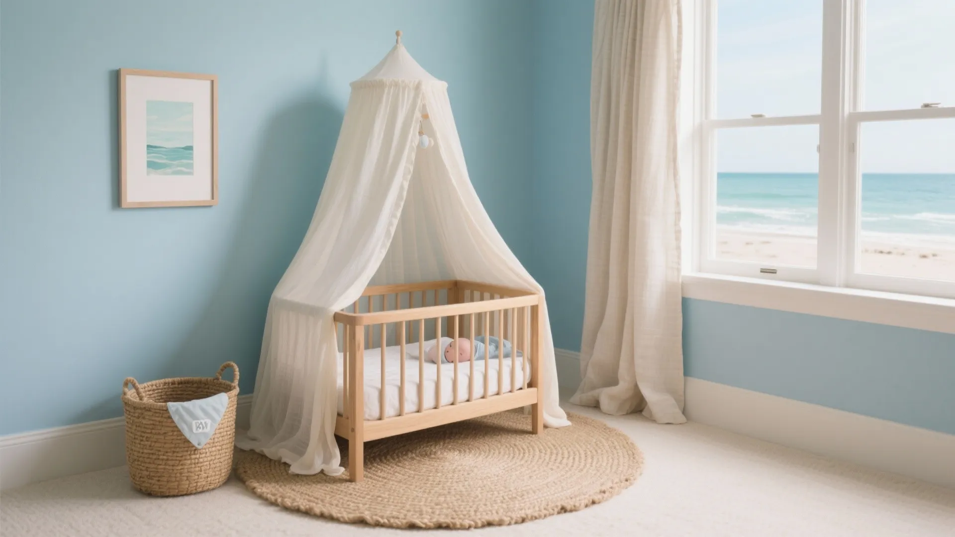 Soft Coastal Blues with Natural Textures